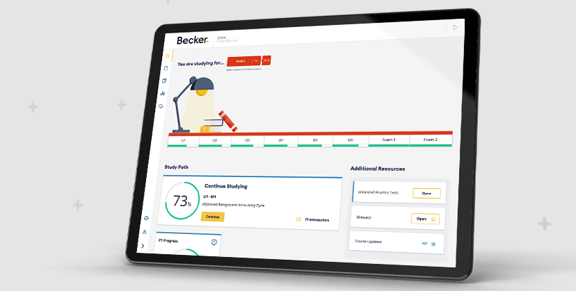 CMA Exam Review product on tablet