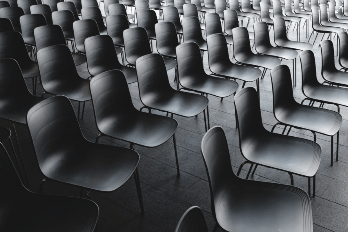 rows of chairs