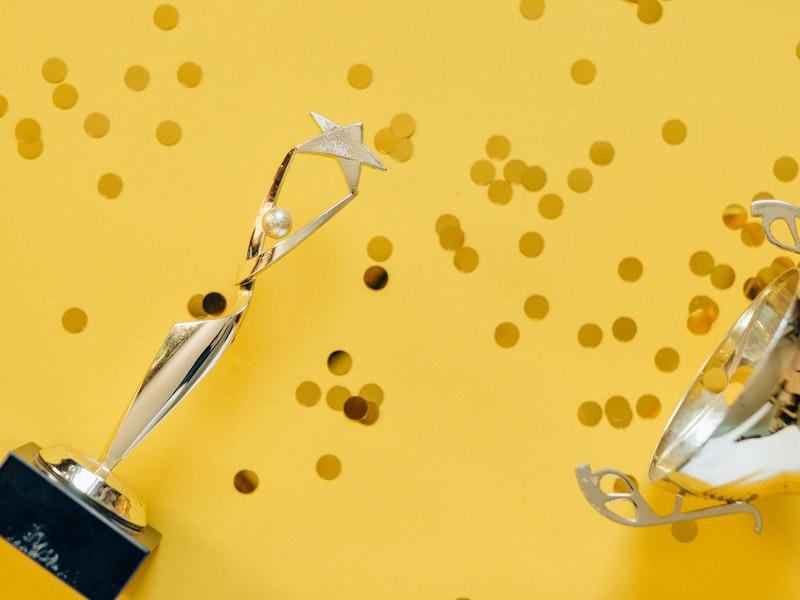 Trophies representing 2022 Watt Sells award winners