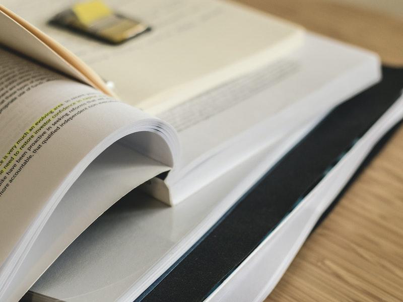 images of textbooks representing studying for CPA Exam Review