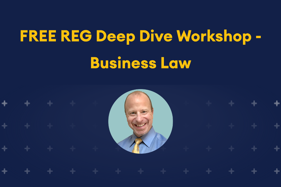 Free REG Deep Dive Workshop - Business Law and picture of Mike Potenza