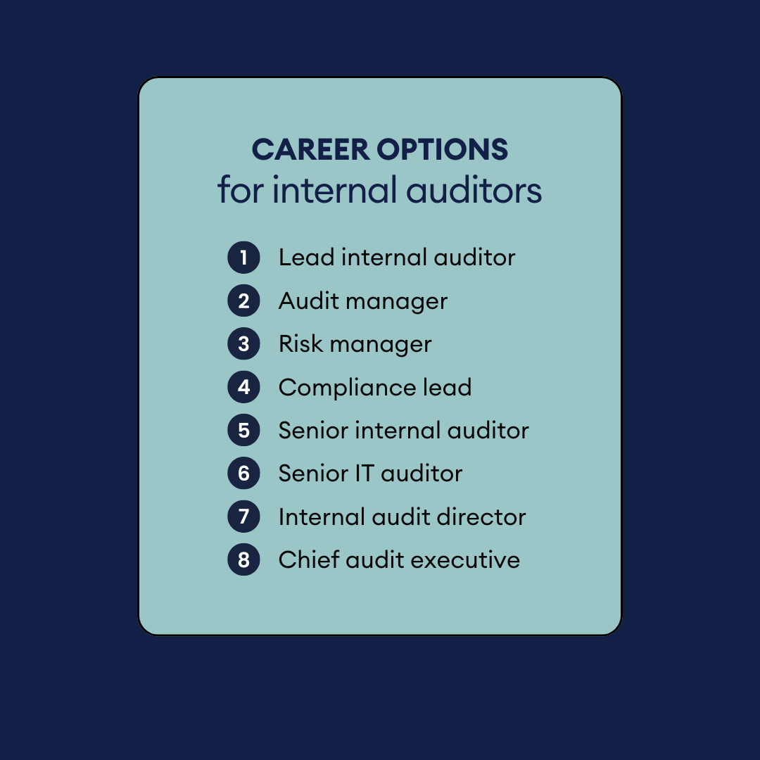 List of career options for Certified Internal Auditors